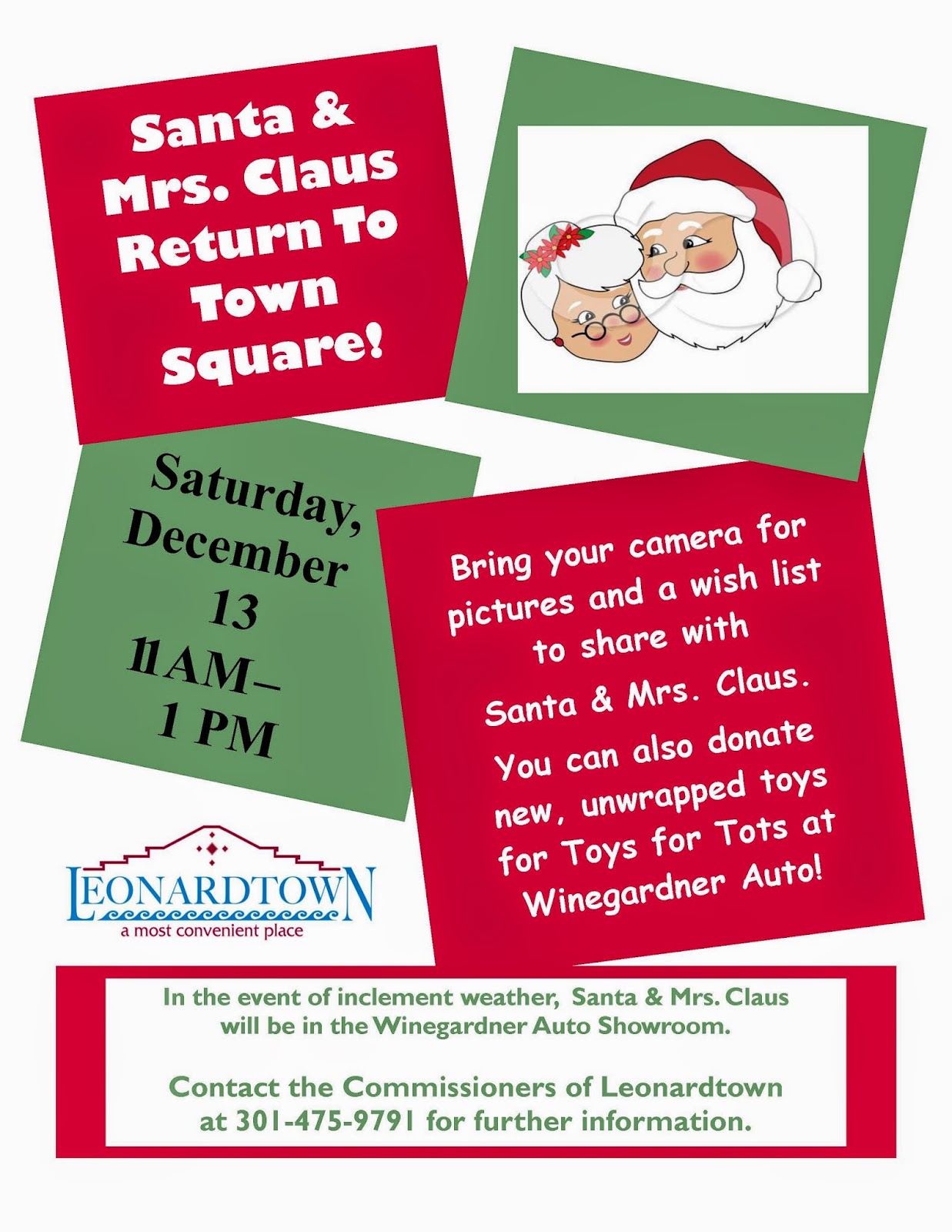 Leonardtown Maryland News Santa & Mrs. Claus return to the Leonardtown