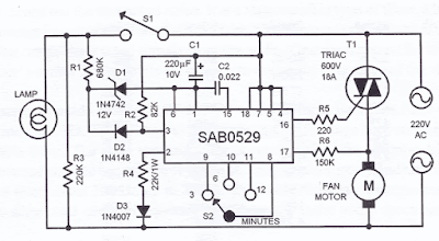 Bathroom Fan Controller Circuit Diagram
