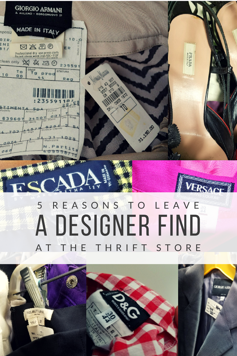 designer thrift store finds