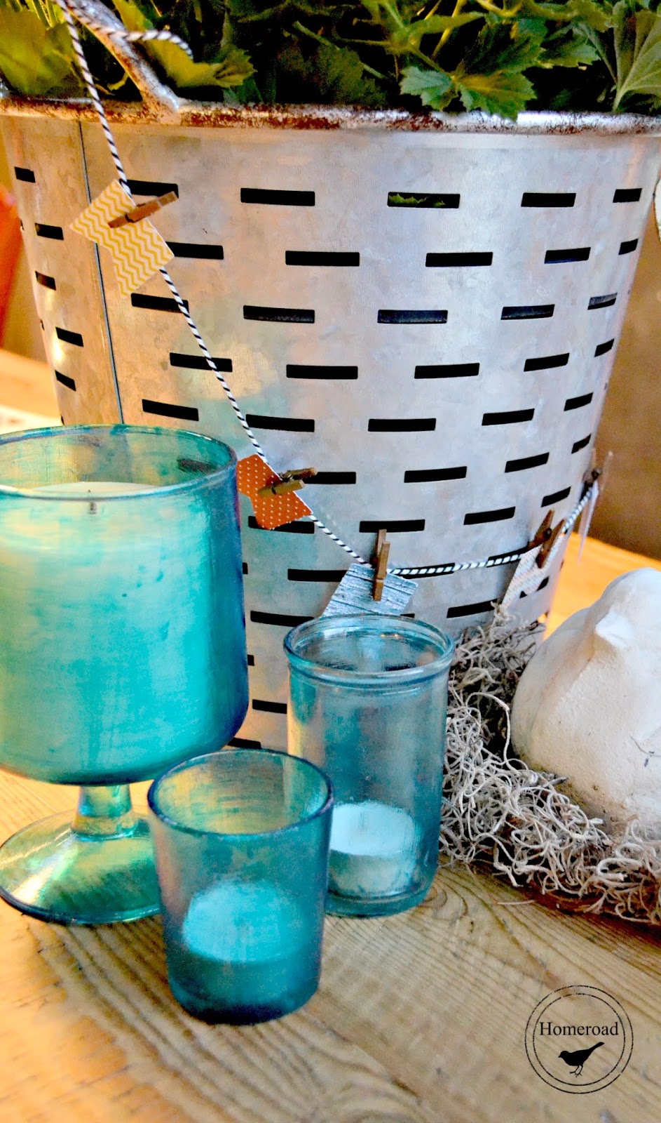 DIY Sea Glass Votives