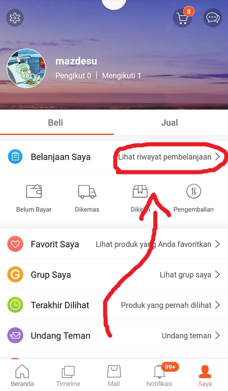 Halaman Saya di Shopee Halaman Saya di Shopee