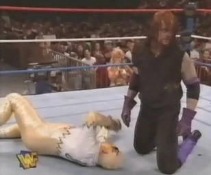 WWF / WWE IN YOUR HOUSE 10: Mind Games - Undertaker beat Goldust in a Final Curtain match