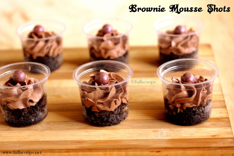 Brownie Mousse Shots Full Scoops A food blog with easy,simple