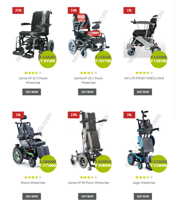 Price & Features Of Electric wheelchairs Wheelchair India Handicap Products Online Shopping