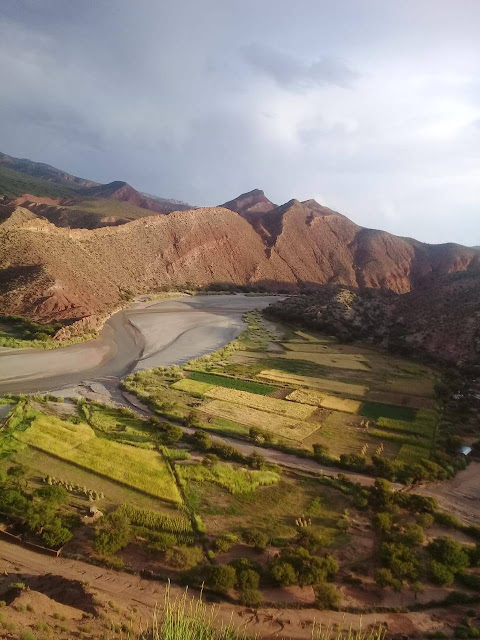 Blick auf das Tal von Casa Grand Bolivien