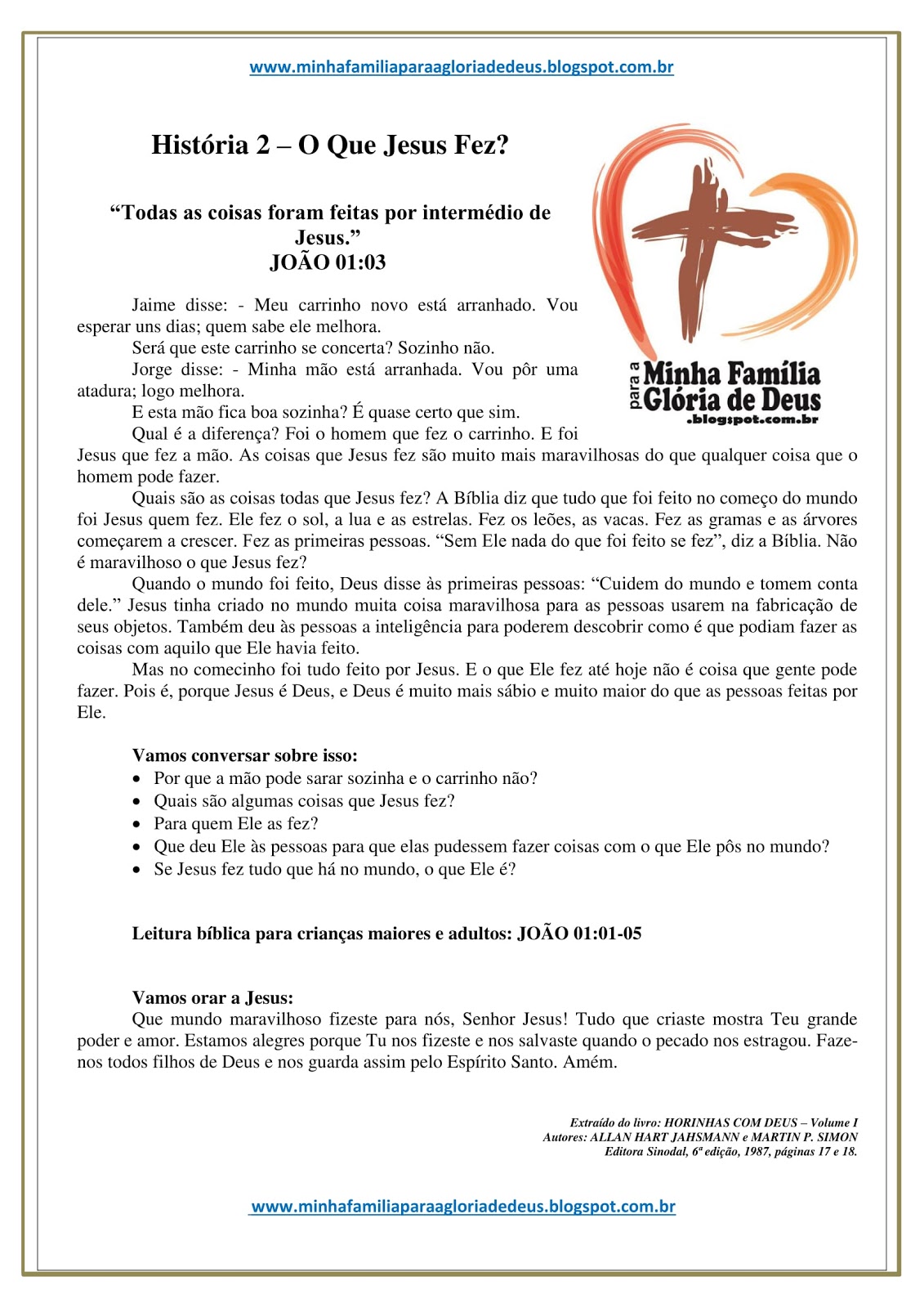 História 2 O Que Jesus Fez?