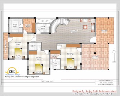 Duplex House Plan and Elevation
