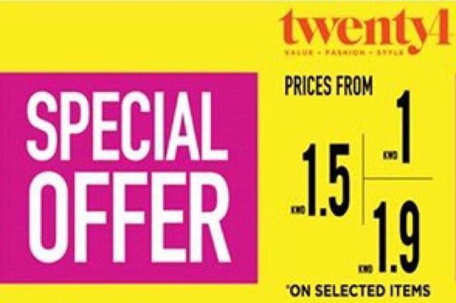Twenty4 Fashion Kuwait - Special offer at Twenty4. Prices starting from KD 1, 1.5, 1.9 Huge discounts on latest spring 2019 collection.