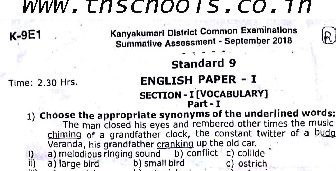 Essay for 9th standard image