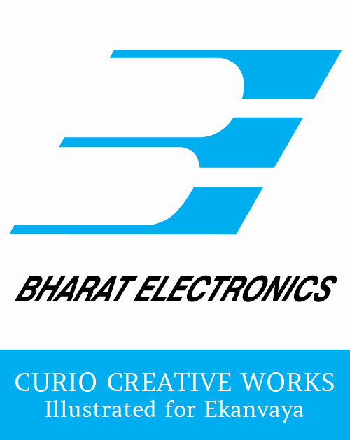 CURIO CREATIVE WORKS Bharat Electronics Limited Logo