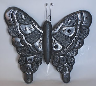 Oaxacan Black Pottery - Butterfly