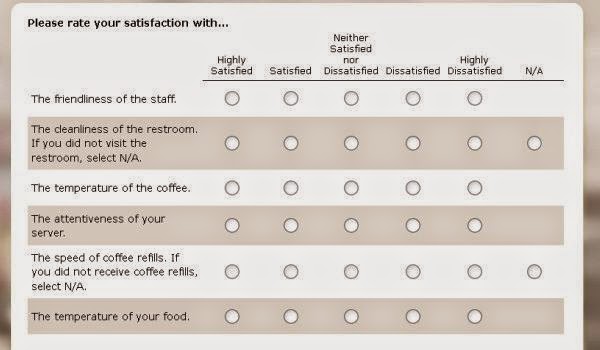Denny's Listens Guest in Satisfaction Survey page