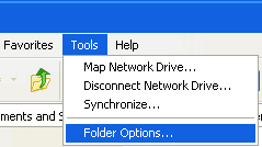 Folder Options Windows XP
