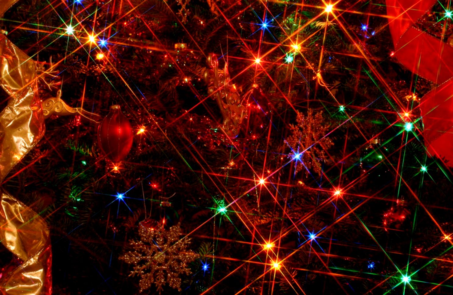Christmas Lights Wallpaper for Computer   WallpaperSafari