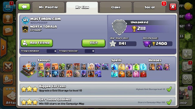 Jual akun COC TH 10 dan TH 11 termurah karena sudah tidak di gunakan Jual akun COC TH 10 dan TH 11 termurah karena sudah tidak di gunakan