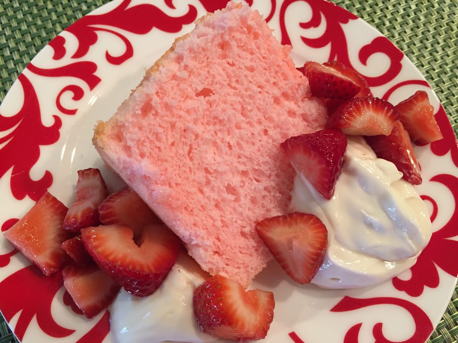 I Like to Bake and Cook Blog: Copycat Pink Angel Food Cake (Short Cut)