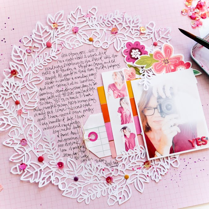 How to Scrapbook Yourself with Pink Paislee Truly Grateful by Jamie Pate