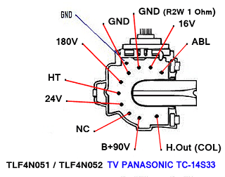 TLF4N051 TLF4N052 TV Panasonic TC-14S33