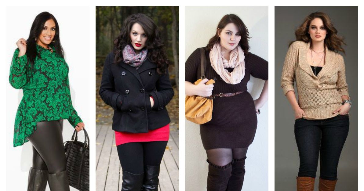 Outfits con botas para mujeres plus size 2023