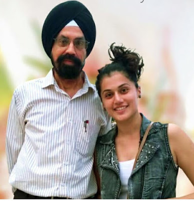 @InstaMag - Taapsee Pannu, currently basking in the praise for Anurag Kashyap’s Manmarziyaan is headed home to surprise dad for his retirement between a packed schedule. #instamag-taapsee-heads-home-to-surprise-dad-for-his-retirement
