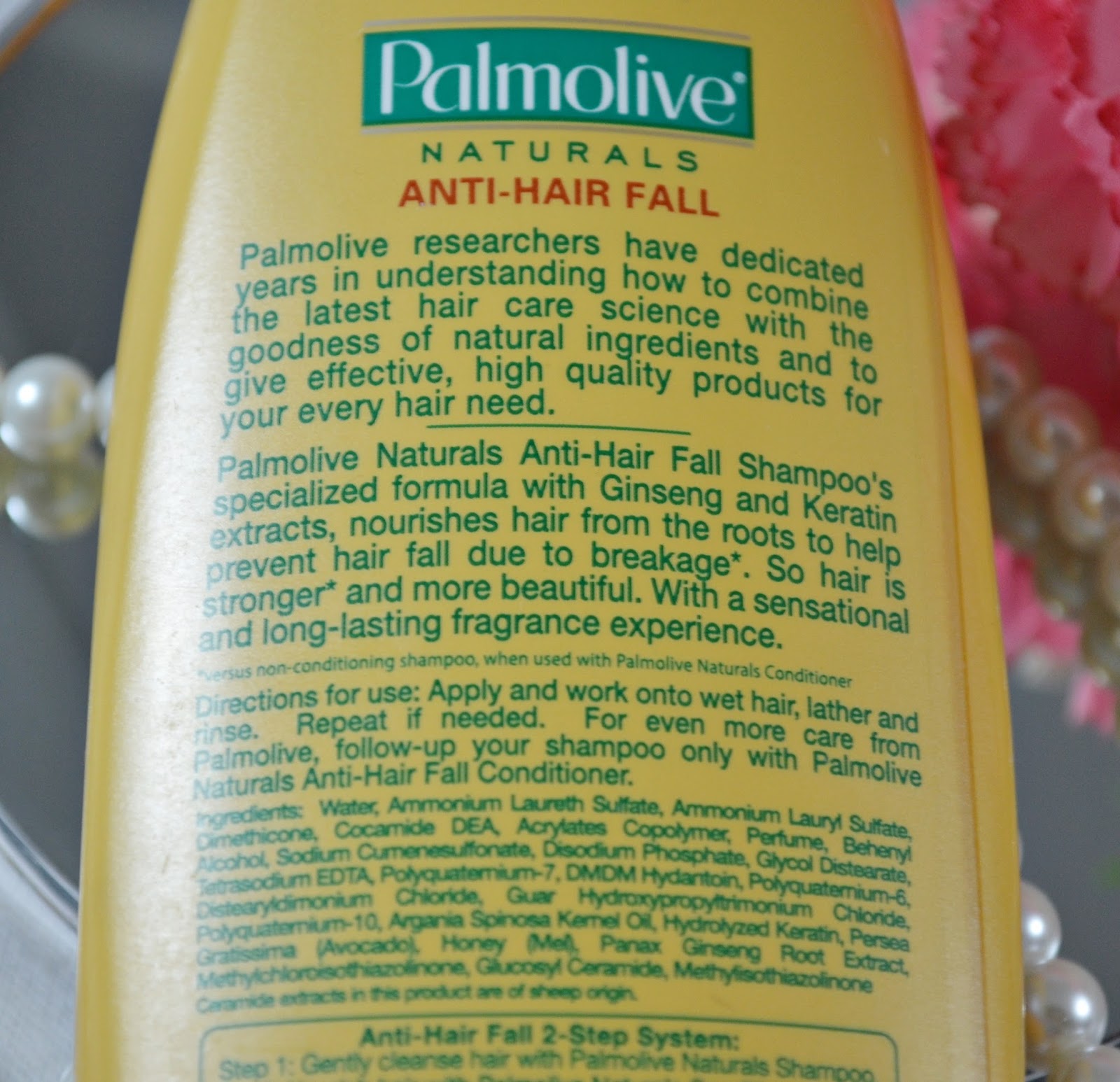 Palmolive Ginseng and Keratin Shampoo & Conditioner, White + Papaya