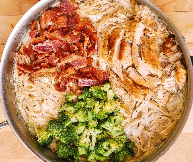 Chicken Broccoli Pasta with Bacon