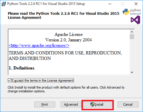 How to run python in visual studio community - bedlasopa