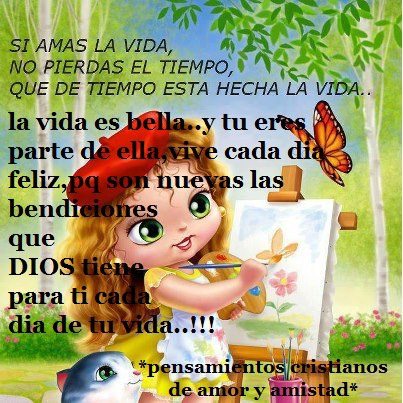 Imagen Si Amas La vida | Imagenes Con Frases