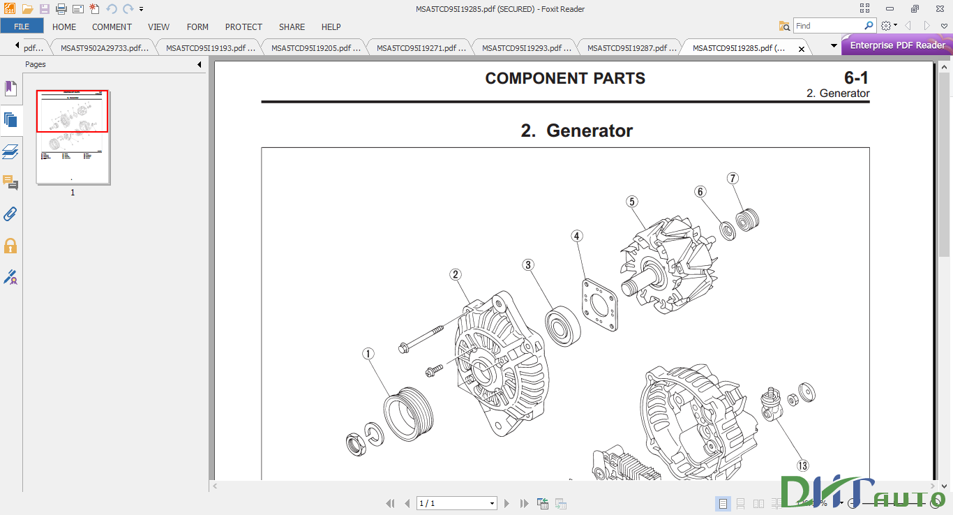 SUBARU IMPREZA SERVICE MANUAL 1995 - Automotive Library