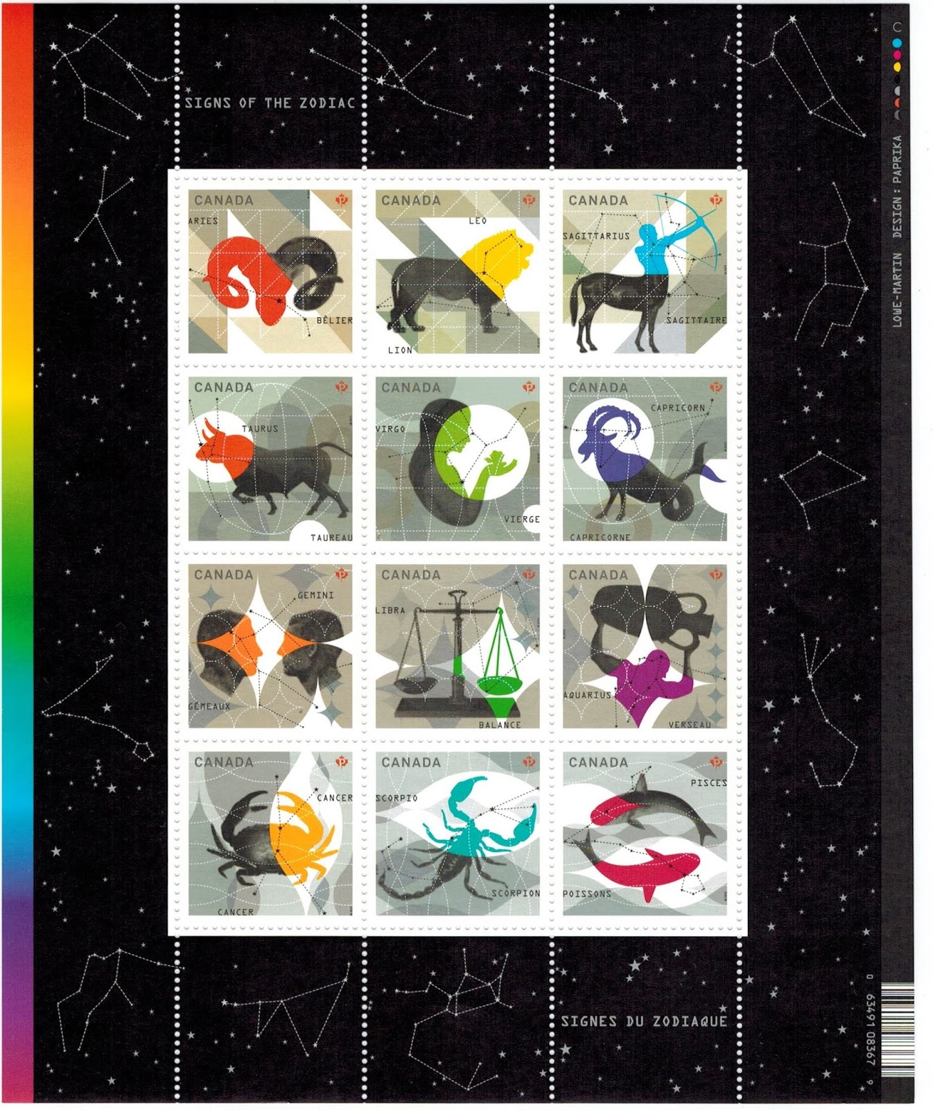 Postal History Corner Zodiac Stamps 2011 2013