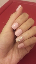 gel nail pink extension uv nails blush sweet nyc gelish coats ibd gold