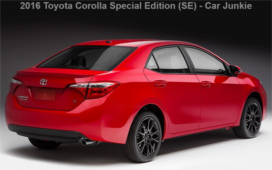 2016 Toyota Corolla Special Edition Price, Specs Reviews | CAR JUNKIE