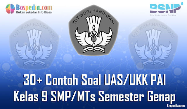 30+ Contoh Soal UAS/UKK PAI Kelas 9 SMP/MTs Semester Genap Terbaru