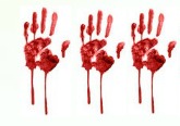 3 Bloody Handprints