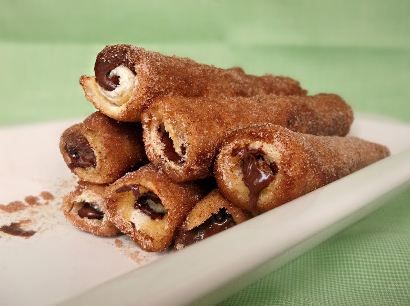 Lick The Spoon: Nutella French Rolls with Cinnamon Sugar