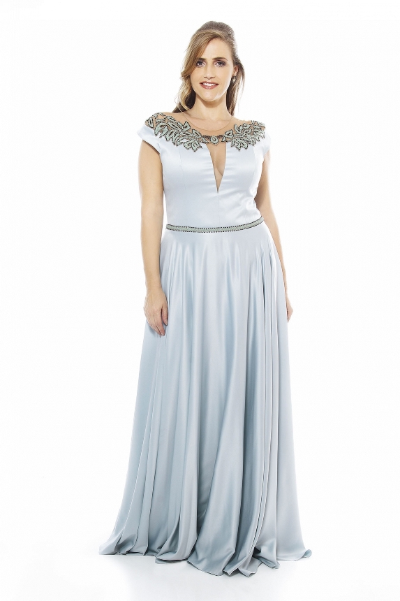 vestido de festa azul claro vestido de festa azul claro