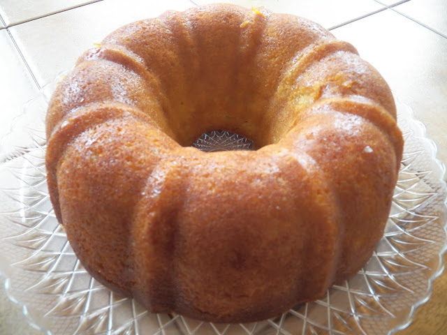 Candied Orange and Candied Ginger Bundt Cake