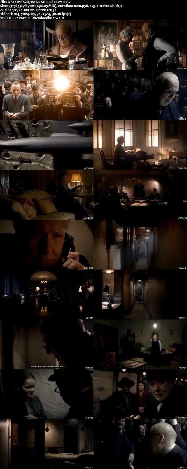 Darkest Hour 2017 English 700MB DVDScr x264
