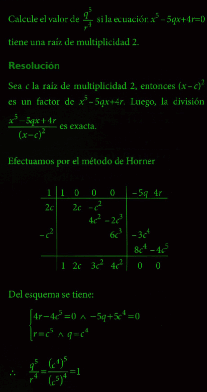 ECUACIONES DE QUINTO GRADO O QUINTICAS EJERCICIOS RESUELTOS EN PDF Y VIDEOS