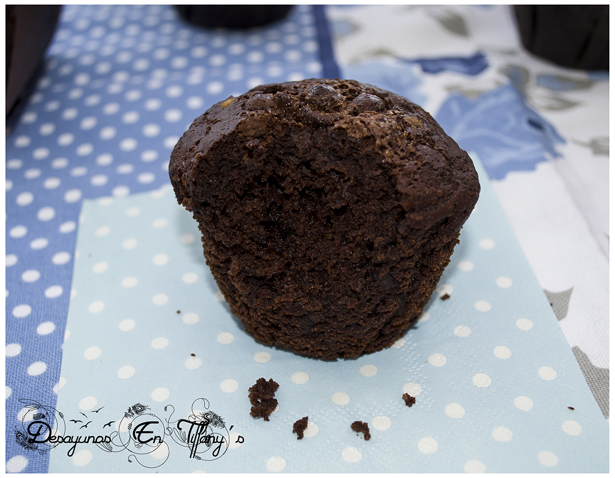 Desayunos en Tiffany´s Muffins de chocolate tipo Starbucks (sin lactosa)