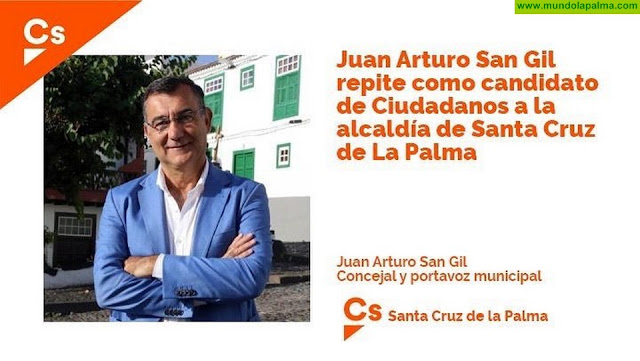 Juan Arturo San Gil repite como candidato de Ciudadanos a la alcaldía de Santa Cruz de La Palma