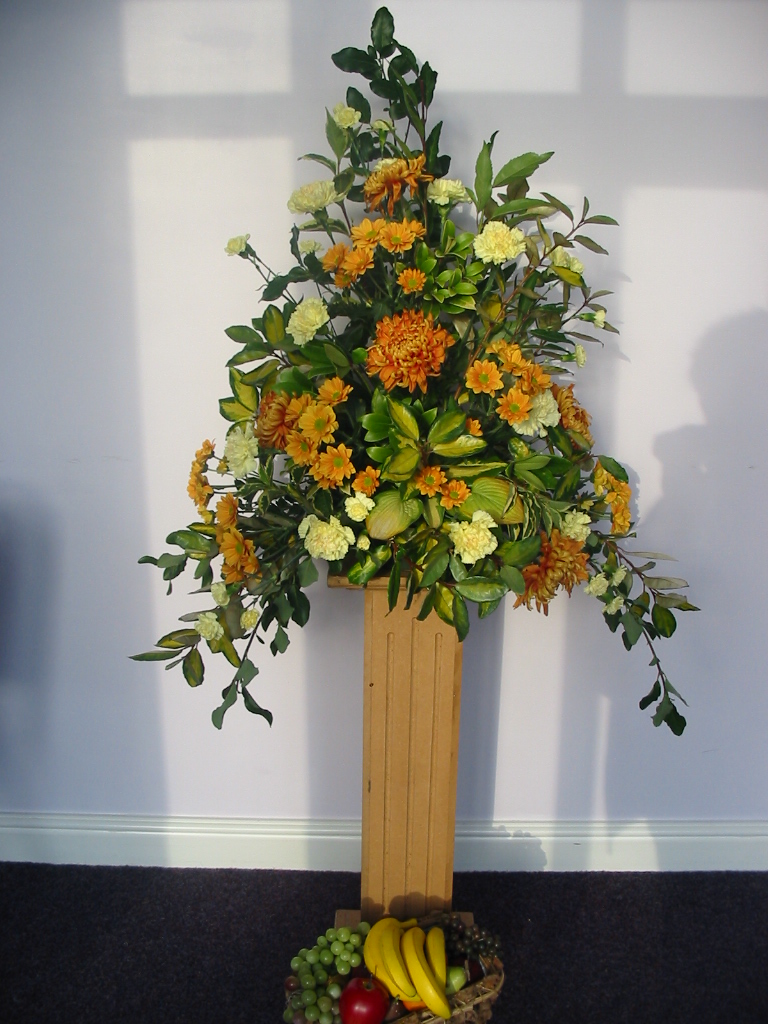 Vicki's Floral Art and Design Work Harvest festival September 25th