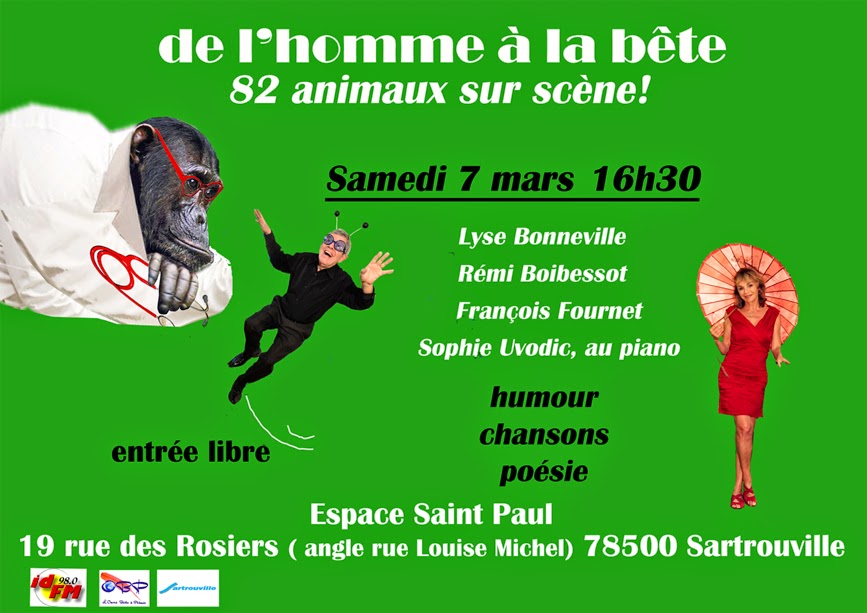 LARENCORE: En mars, à Sartrouville (France), le SPECTACLE D'HUMOUR, DE ...