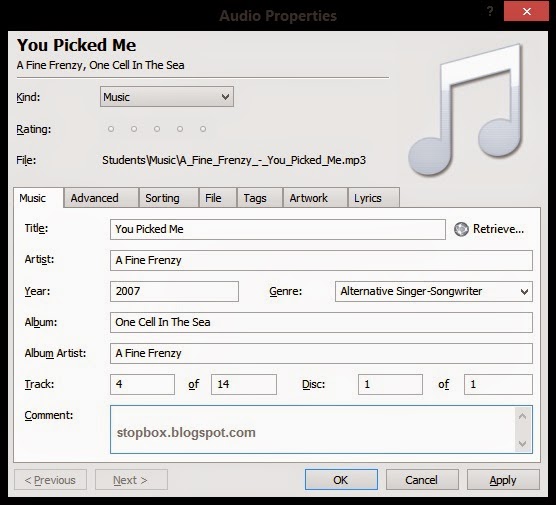 Mengganti Gambar Musik MP3 Otomatis