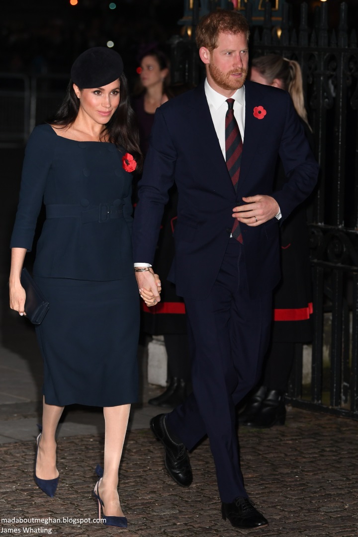 Dwell smække Problem Mad About Meghan: Harry and Meghan Mark the Centenary of the Armistice at  Westminster Abbey Service