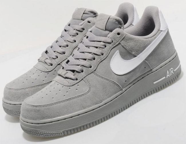 nike air force one suede grey