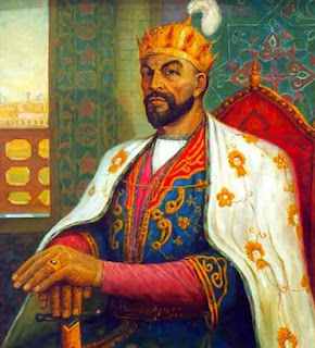 paintings of Timur as king