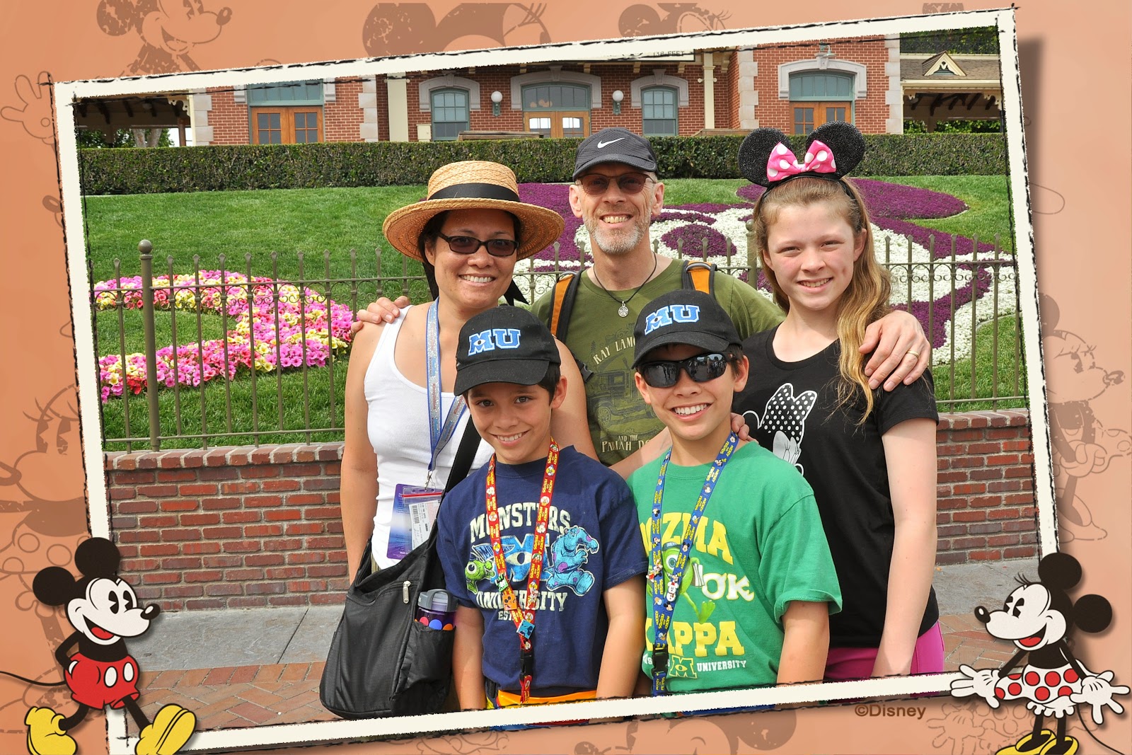 Disneyland family photo