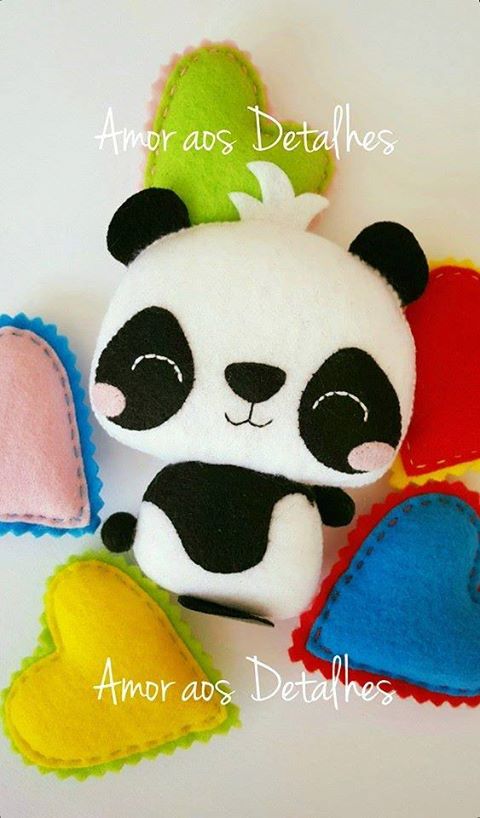 Oso Panda en fieltro 1.0