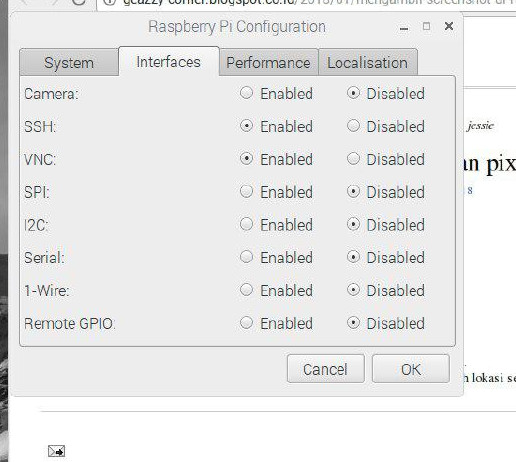 Raspberry config. Raspberry config
